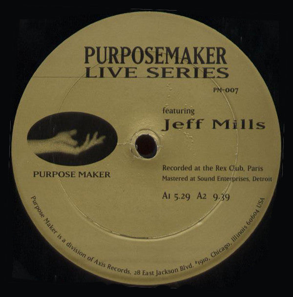 Jeff Mills : Purpose  Maker Live Series (12")