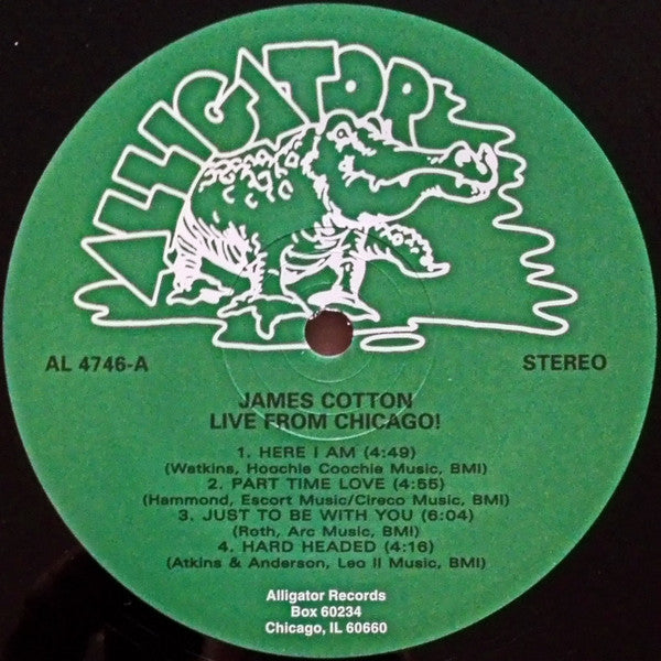 James Cotton And His Big Band : Live From Chicago! - Mr. Superharp Himself! (LP, Album, RE, 180)