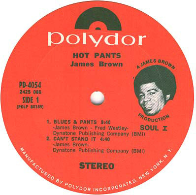 James Brown : Hot Pants (LP, Album, Pit)