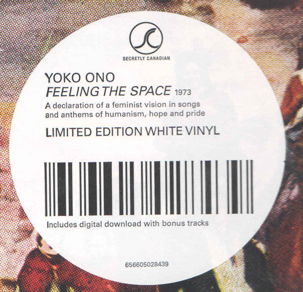Yoko Ono with The Plastic Ono Band & Something Different : Feeling The Space (LP, Album, Ltd, Whi)