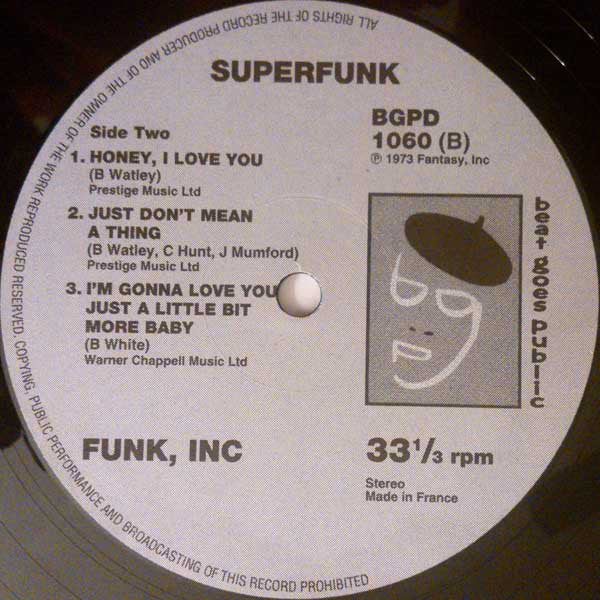 Funk Inc. : Superfunk (LP, Album, RE)