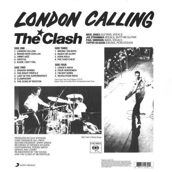 The Clash : London Calling (2xLP, Album, RE, RM, 180)