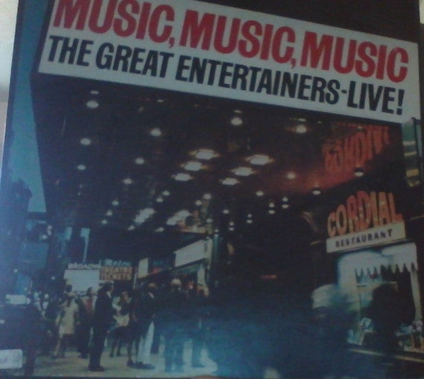 Various : Music, Music, Music The Great Entertainers - Live! (3xLP, Comp)