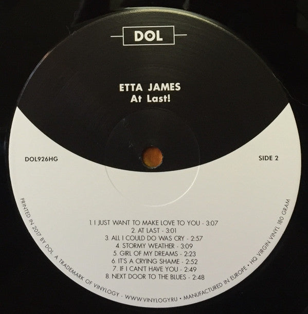 Etta James : At Last! (LP, Album, RE, 180)