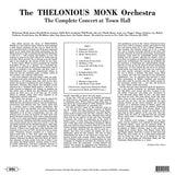 The Thelonious Monk Orchestra : At Town Hall (2xLP, Album, RE, 180)