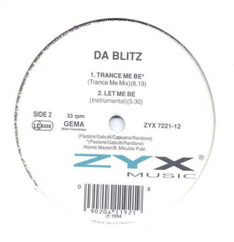 Da Blitz : Let Me Be (12")