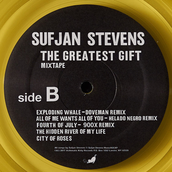 Sufjan Stevens : The Greatest Gift (Mixtape) (Outtakes, Remixes & Demos From Carrie & Lowell) (LP, Mixtape, Yel)