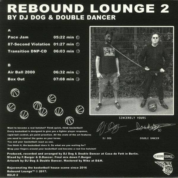 DJ Dog (2) & Double Dancer : Rebound Lounge 2 (12", EP)