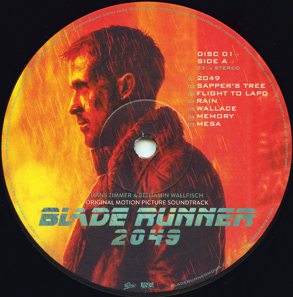 Hans Zimmer & Benjamin Wallfisch : Blade Runner 2049 (Original Motion Picture Soundtrack) (2xLP, Album)