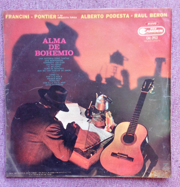 Orquesta Francini-Pontier, Alberto Podestá, Raúl Berón : Alma De Bohemio (LP, Comp, Mono)