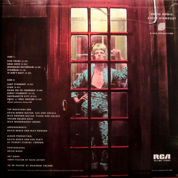 David Bowie : The Rise And Fall Of Ziggy Stardust And The Spiders From Mars (LP, Album, RE)