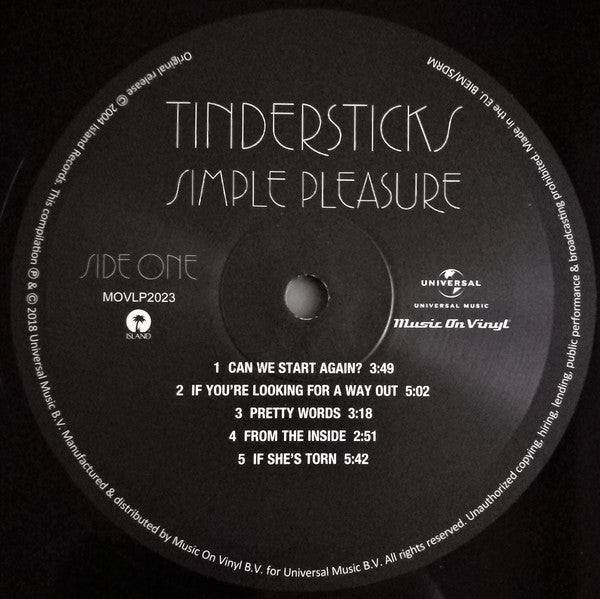 monarki Udråbstegn telex Buy Tindersticks : Simple Pleasure (2xLP, Album, RE, RM, 180) Online for a  great price – חולית - תקליטים