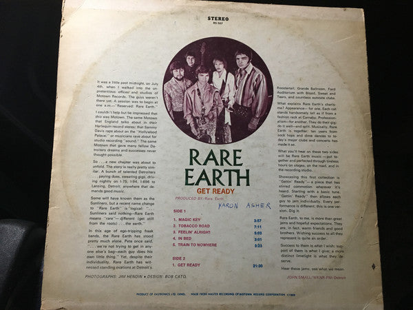 Rare Earth : Get Ready  (LP, Album)