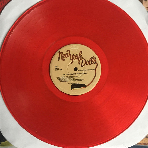 New York Dolls : Too Much Too Soon (LP, Album, RP, Red)