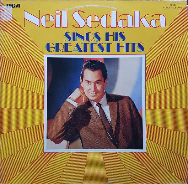 Neil Sedaka : Neil Sedaka Sings His Greatest Hits (LP, Comp, S/Edition, Clu)