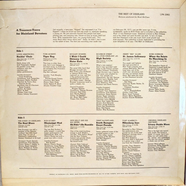 Various : The Best Of Dixieland (LP, Comp, Mono)