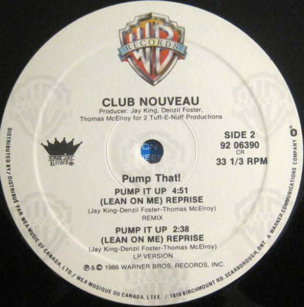 Club Nouveau : Lean On Me (Remix) (12")