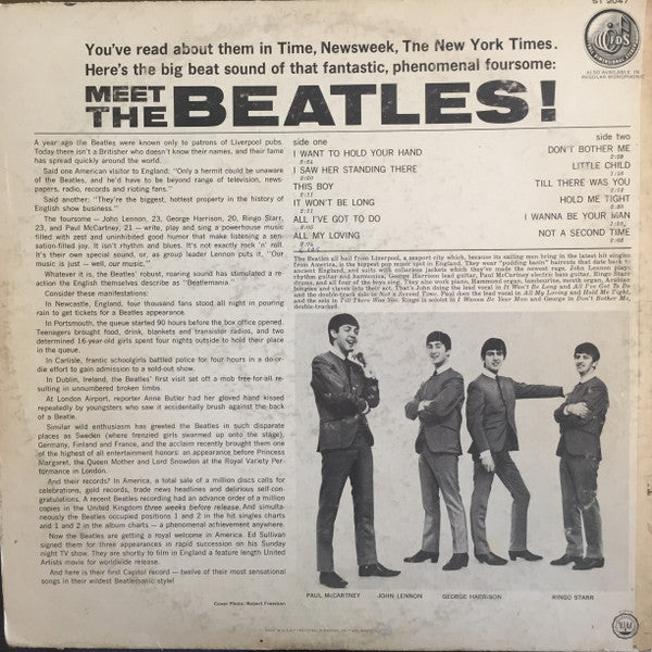 The Beatles : Meet The Beatles! (LP, Album, Scr)