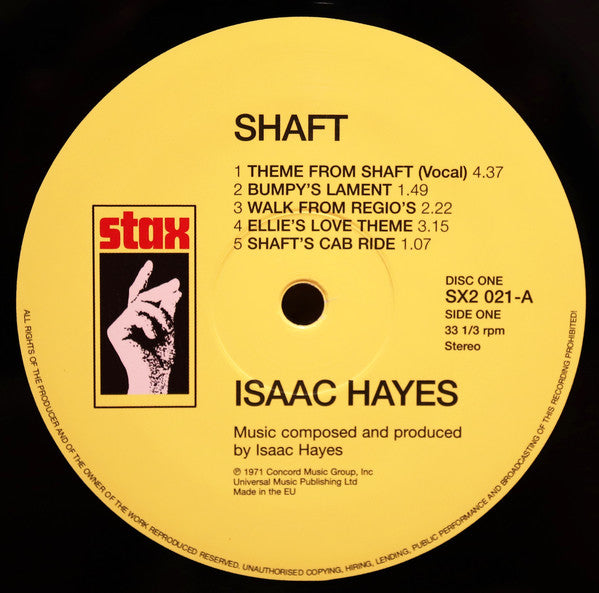 Isaac Hayes : Shaft (2xLP, Album, RE, RM)