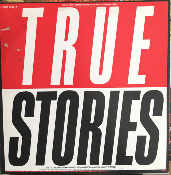 Talking Heads : True Stories (LP, Album)