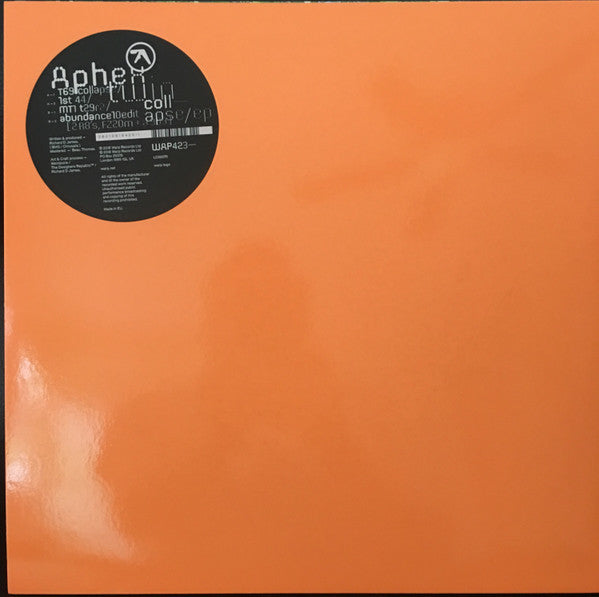 Aphex Twin : Collapse EP (12", EP)