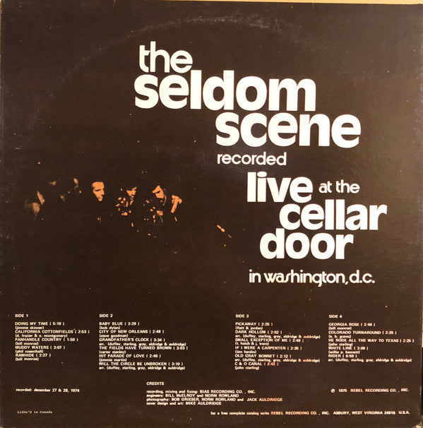The Seldom Scene : Live At The Cellar Door (2xLP, Album)