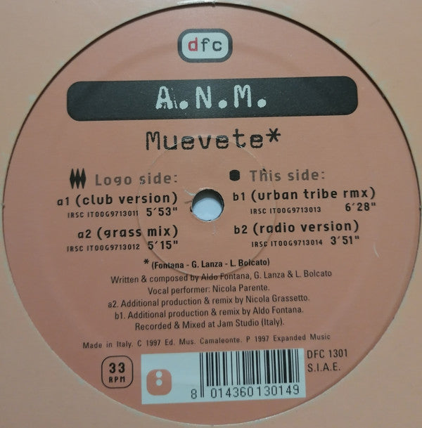 A.N.M. (2) : Muevete (12")