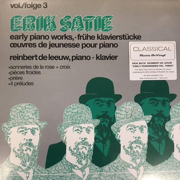 Erik Satie, Reinbert de Leeuw : Early Piano Works Vol./Folge 3 (LP, Album, RE)