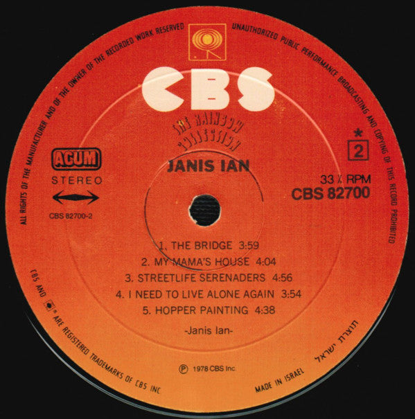 Janis Ian : Janis Ian (LP, Album)