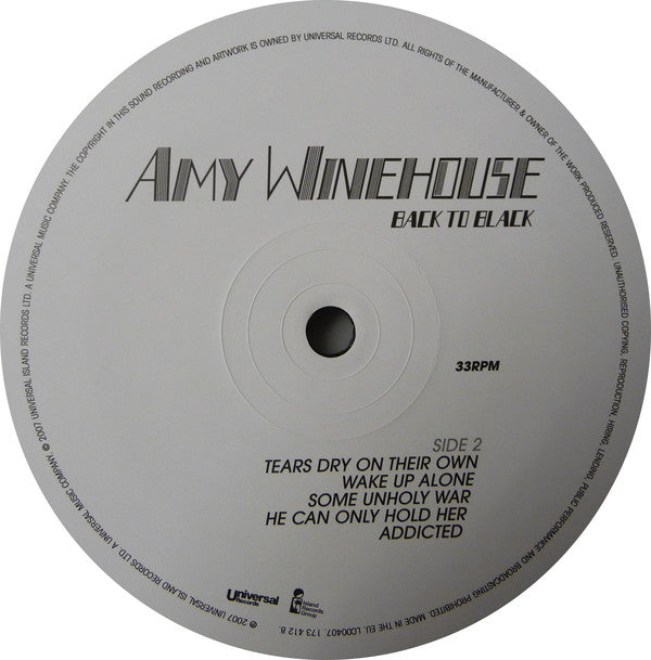 Amy Winehouse : Back To Black (LP, Album, RE)