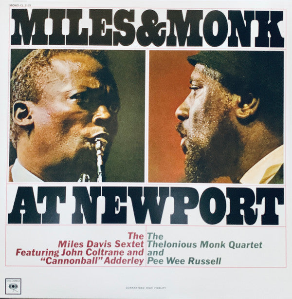 The Miles Davis Sextet & The Thelonious Monk Quartet : Miles & Monk At Newport (LP, Album, Mono, RM, 180)