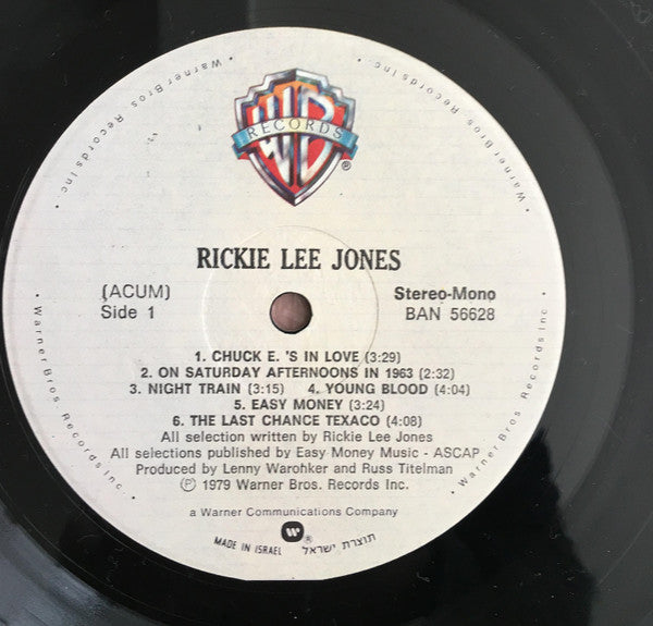 Rickie Lee Jones : Rickie Lee Jones (LP, Album)