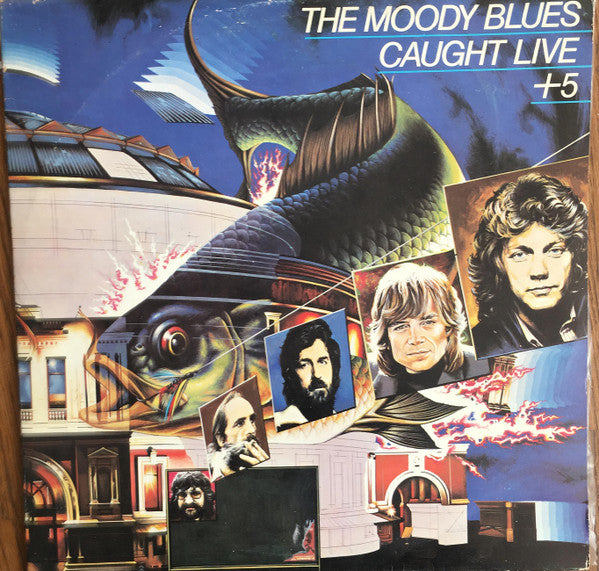 The Moody Blues : Caught Live +5 (2xLP, Album)