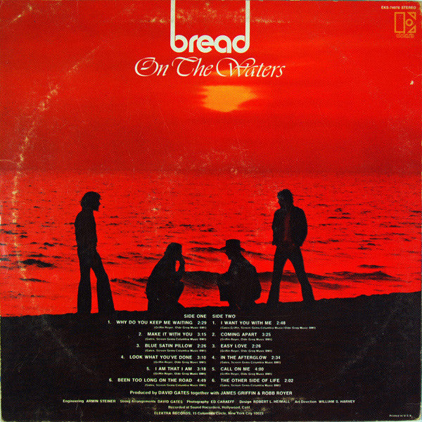 Bread : On The Waters (LP, Album, Pit)