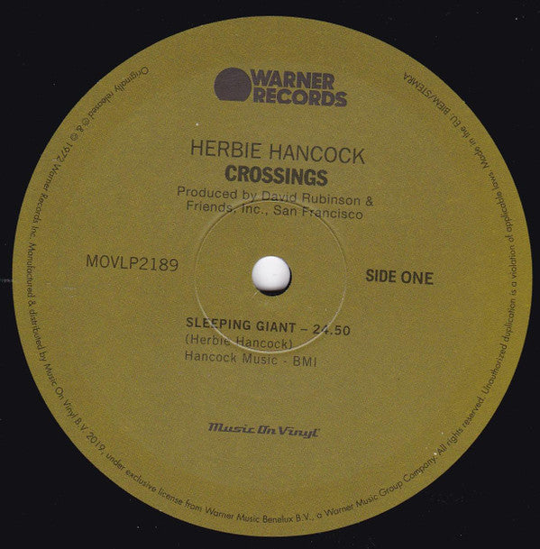 Herbie Hancock : Crossings (LP, Album, RE, 180)