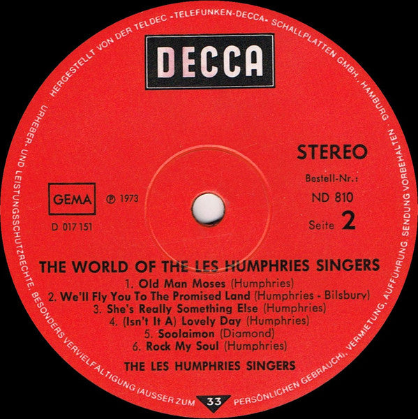 The Les Humphries Singers* : The World Of The Les Humphries Singers (LP, Comp)