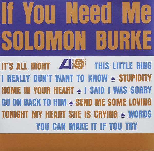 Solomon Burke : If You Need Me (LP, Album, RE, 180)