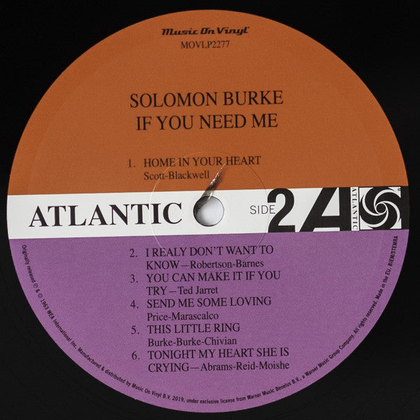 Solomon Burke : If You Need Me (LP, Album, RE, 180)