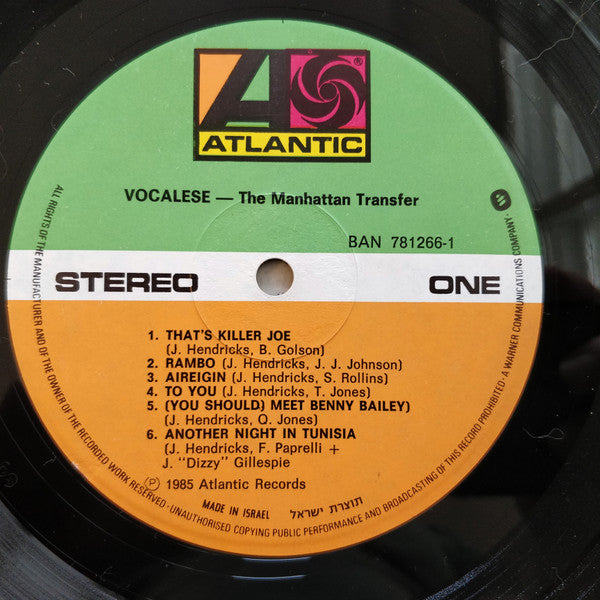 The Manhattan Transfer : Vocalese (LP, Album)