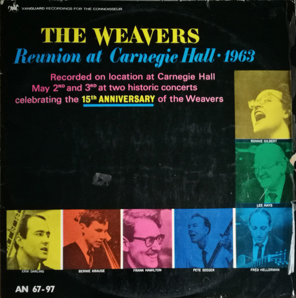 The Weavers : Reunion At Carnegie Hall - 1963 (LP, Album, Mono)