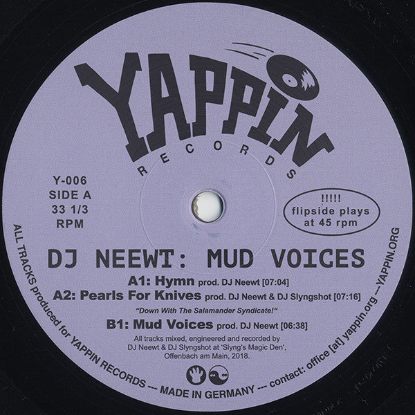 DJ Neewt : Mud Voices (12", EP)