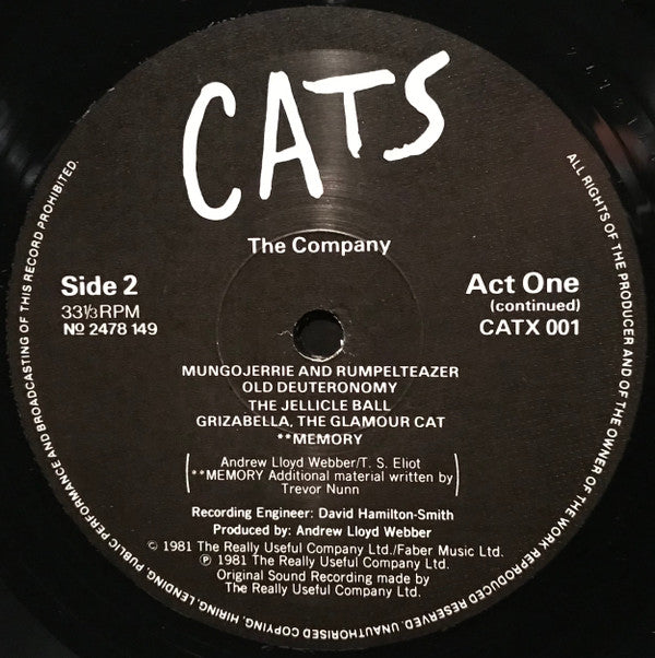 Andrew Lloyd Webber : Cats (2xLP)