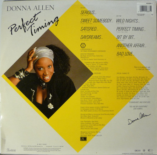 Donna Allen : Perfect Timing (LP, Album)