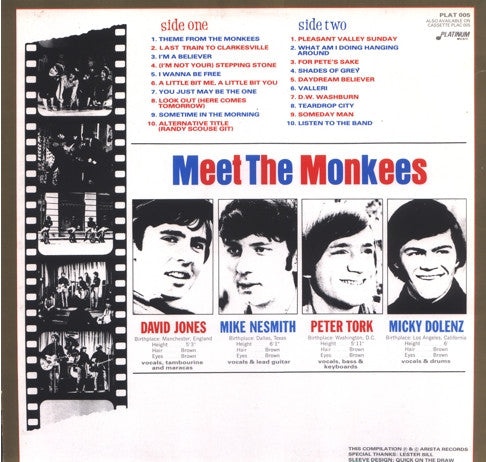 The Monkees : Hey-Hey-It's The Monkees 20 Smash Hits (LP, Comp)