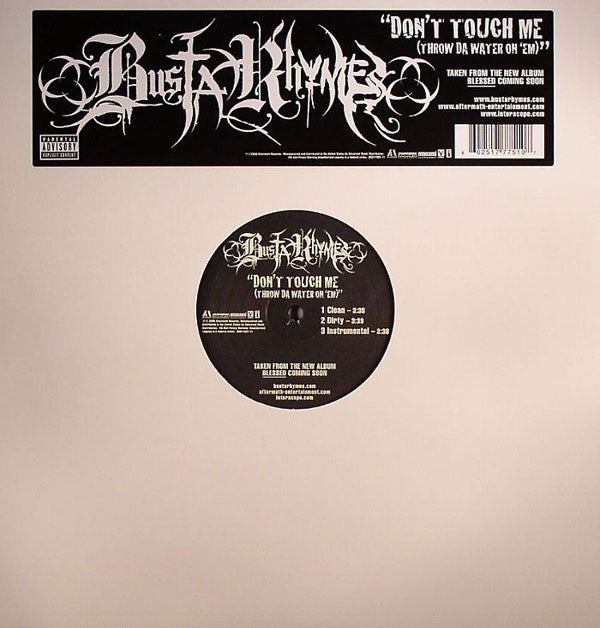 Busta Rhymes : Don't Touch Me (Throw Da Water On 'Em) (12")