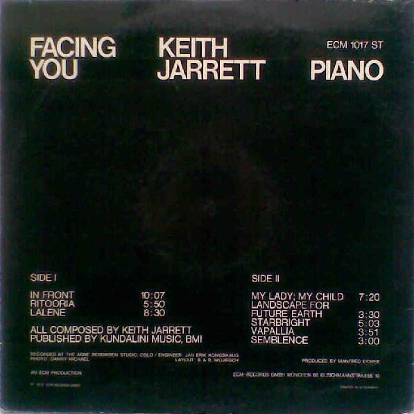 Keith Jarrett : Facing You (LP, Album)