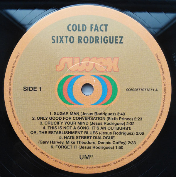 Sixto Rodriguez : Cold Fact (LP, Album, RE, RM)