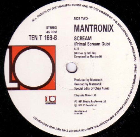 Mantronix : Scream (12")