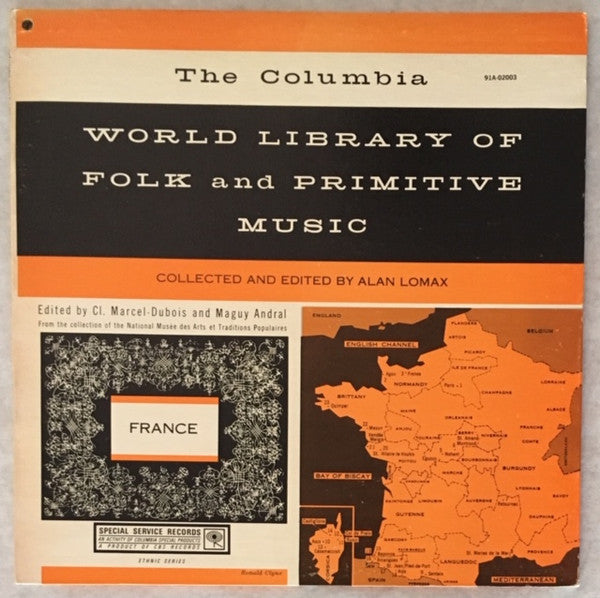 Various : World Library Of Folk And Primitive Music - France (LP, Comp, RE)