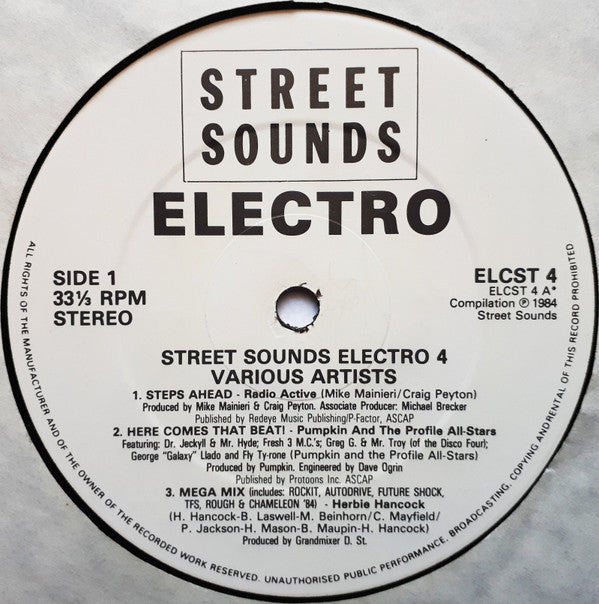 Various : Street Sounds Electro 4 (LP, Comp, Mixed)